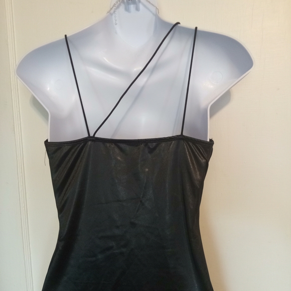 🛍️ BUNDLE ONLY 🛍️SHEIN Black Faux Leather Dress - Picture 3 of 7